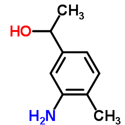 1-(3-Amino-4-methylphenyl)ethanol Structure