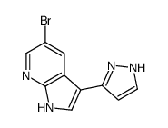 5-Bromo-3-(1H-pyrazol-3-yl)-1H-pyrrolo[2,3-b]pyridine Structure