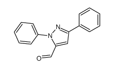 2,5-diphenylpyrazole-3-carbaldehyde Structure