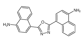 4-[5-(4-aminonaphthalen-1-yl)-1,3,4-oxadiazol-2-yl]naphthalen-1-amine Structure