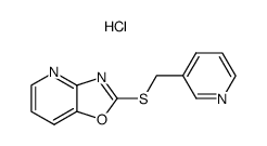 2-(Pyridin-3-ylmethylsulfanyl)-oxazolo[4,5-b]pyridine; hydrochloride Structure