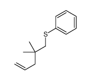 2,2-dimethylpent-4-enylsulfanylbenzene Structure