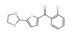 2-(2-CHLOROROBENZOYL)-5-(1,3-DIOXOLAN-2-YL)THIOPHENE Structure