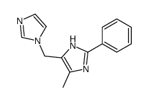 4-(imidazol-1-ylmethyl)-5-methyl-2-phenyl-1H-imidazole Structure