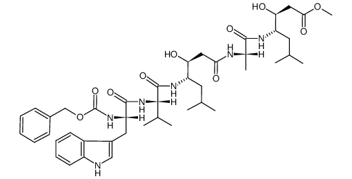 Z-Trp-Val-Sta-Ala-Sta-OCH3 Structure