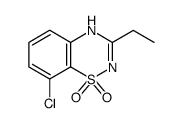 8-CHLORO-3-ETHYL-2H-BENZO[E][1,2,4]THIADIAZINE 1,1-DIOXIDE Structure