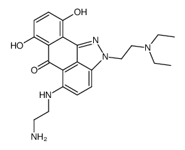 5-[(2-aminoethyl)amino]-2-[2-(diethylamino)ethyl]-7,10-dihydroxyanthra[1,9-cd]pyrazol-6(2H)-one Structure