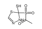 1-[(2-sulfanyl-3H-1,3,4-thiadiazol-2-yl)sulfonyl]ethanone Structure