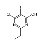 6-chloro-2-ethyl-5-iodo-1H-pyrimidin-4-one Structure