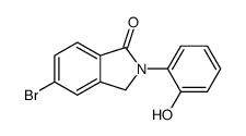 5-bromo-2-(2-hydroxyphenyl)-3H-isoindol-1-one结构式