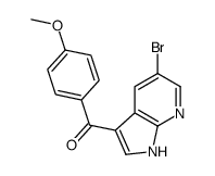 (5-bromo-1H-pyrrolo[2,3-b]pyridin-3-yl)-(4-methoxyphenyl)methanone Structure