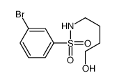 3-bromo-N-(4-hydroxybutyl)benzenesulfonamide结构式