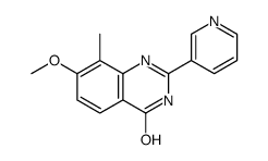 7-methoxy-8-methyl-2-pyridin-3-yl-1H-quinazolin-4-one结构式