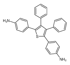 4-[5-(4-aminophenyl)-3,4-diphenylthiophen-2-yl]aniline Structure