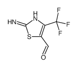 2-amino-4-(trifluoromethyl)-1,3-thiazole-5-carbaldehyde Structure