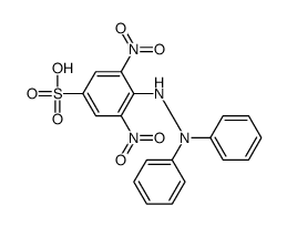 4-(2,2-diphenylhydrazinyl)-3,5-dinitrobenzenesulfonic acid结构式