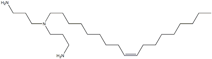 (Z)-N-(3-aminopropyl)-N(or N')-9-octadecenylpropane-1,3-diamine结构式