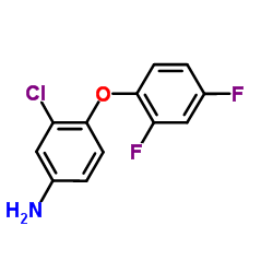 3-Chloro-4-(2,4-difluorophenoxy)aniline Structure