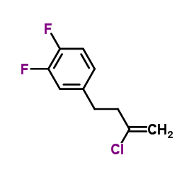 4-(3-Chloro-3-buten-1-yl)-1,2-difluorobenzene structure