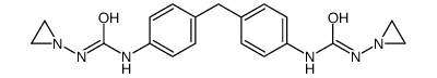 1-(aziridin-1-yl)-3-[4-[[4-(aziridin-1-ylcarbamoylamino)phenyl]methyl]phenyl]urea Structure