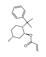 (1S,2R,5R)-5-methyl-2-(1-methyl-1-phenylethyl)cyclohexyl acrylate结构式