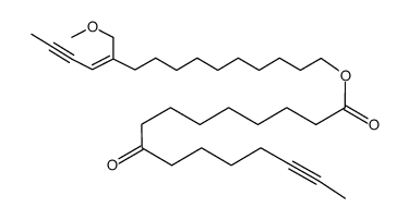 (11Z)-11-methoxymethyl-pentadec-11-en-13-ynyl 9-oxo-hexadec-14-ynoate Structure