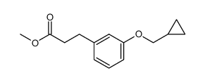 methyl 3-[3-(cyclopropylmethoxy)phenyl]propanoate Structure