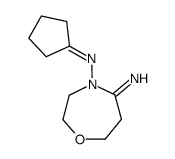 4-(cyclopentylideneamino)-5-imino-2,3,6,7-perhydro-1,4-oxazepine Structure