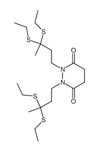 1,2-bis-(3,3-bis-ethylsulfanyl-butyl)-tetrahydro-pyridazine-3,6-dione Structure