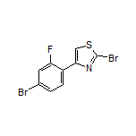 2-Bromo-4-(4-bromo-2-fluorophenyl)thiazole Structure