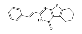 2-styryl-5,6,7,8-tetrahydrobenzo[b]thieno[2,3-d]pyrimidin-4(3H)-one Structure