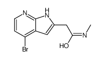 2-(4-Bromo-1H-pyrrolo[2,3-b]pyridin-2-yl)-N-methylacetamide Structure