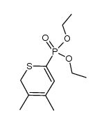 3,4-dimethyl-6-(diethoxyphosphoryl)-2H-thiopyran Structure