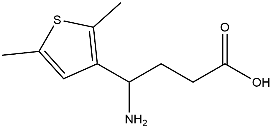 3-Thiophenebutanoic acid, γ-amino-2,5-dimethyl- Structure
