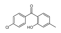 (4-chlorophenyl)-(2-hydroxy-4-methylphenyl)methanone结构式