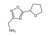 1-[5-(四氢呋喃-2-基)-1,2,4-恶二唑-3-基]甲胺结构式