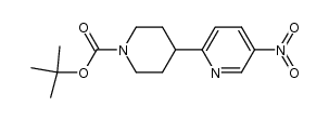 tert-butyl 4-(5-nitropyridin-2-yl)piperidine-1-carboxylate结构式