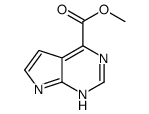 methyl 7H-pyrrolo[2,3-d]pyrimidine-4-carboxylate structure