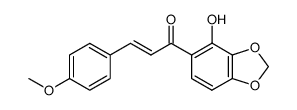 2'-hydroxy-3',4'-methylenedioxy-4-methoxychalcone结构式