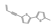 2-but-3-en-1-ynyl-5-(5-methylthiophen-2-yl)thiophene结构式