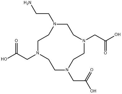 1,4,7,10-Tetraazacyclododecane-1,4,7-triacetic acid, 10-(2-aMinoethyl)- structure