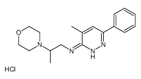 4-methyl-N-(2-morpholin-4-ylpropyl)-6-phenylpyridazin-3-amine,hydrochloride结构式