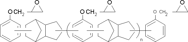 聚[(苯基缩水甘星空app醚)-co-二环戊二烯]结构式