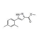 Methyl 5-(2,4-Dimethylphenyl)-1H-pyrazole-3-carboxylate Structure