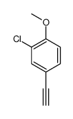 2-chloro-4-ethynyl-1-methoxybenzene结构式