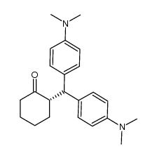 (S)-2-(bis(4-(dimethylamino)phenyl)methyl)cyclohexanone Structure