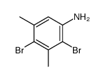 2,4-dibromo-3,5-dimethylaniline Structure