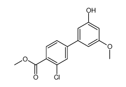 methyl 2-chloro-4-(3-hydroxy-5-methoxyphenyl)benzoate结构式