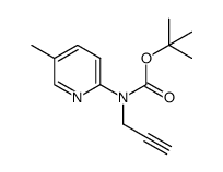 tert-butyl (5-methylpyridin-2-yl)(prop-2-yn-1-yl)carbamate结构式