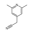 4-Pyridineacetonitrile,2,6-dimethyl-(9CI) Structure